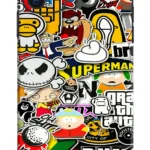 Device Love Sticker Superman Bomb Mobile Skin