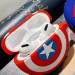 Device Love Apple Airpods  Case Cover  Caption America Shield - Image 3