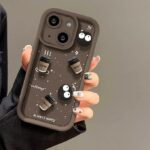 Device Love iPhone 15 5G Cute Fun Cartoon 3D Coffee Silicone Case Brown