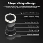 Device Love Camera Lens Protector iPhone 13 Pro Max Gold - Image 5