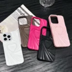 Device Love iphone 15 Pro 3D Heart Embossed Soft Silicone Case - Image 2