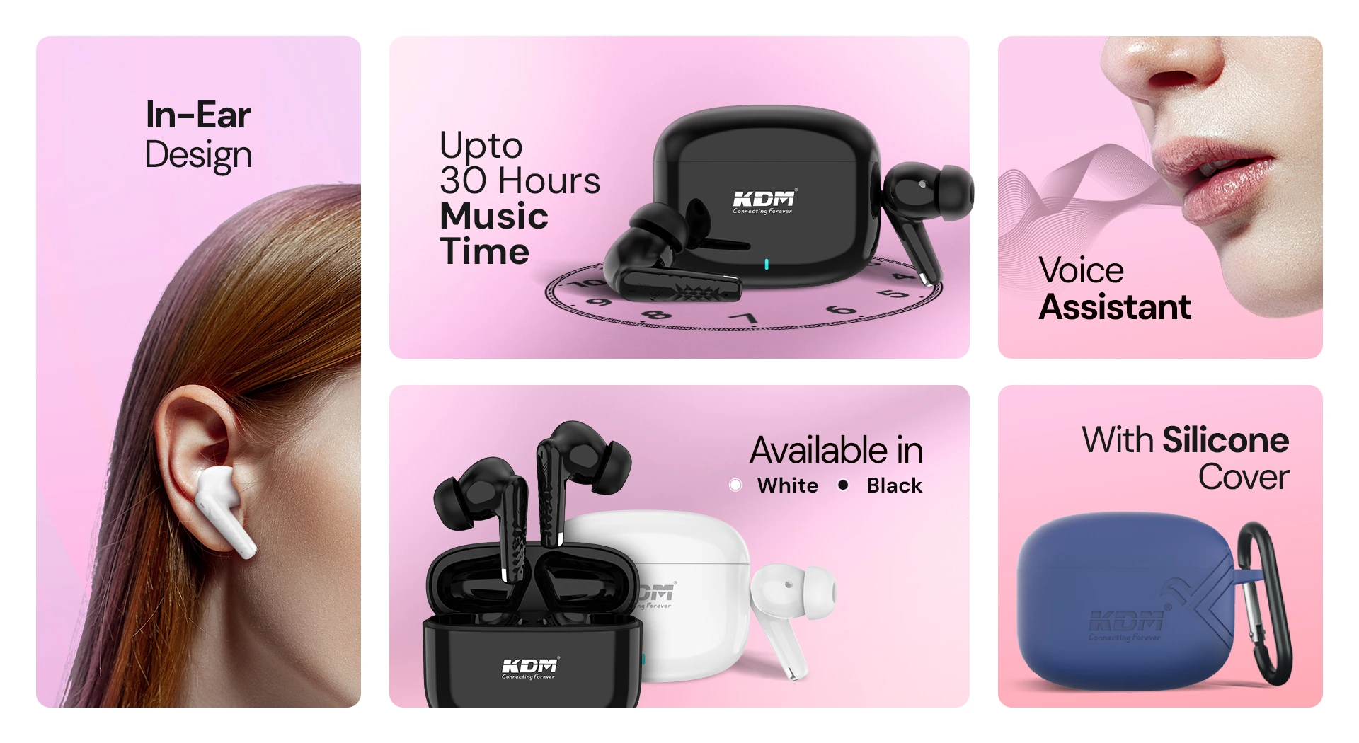 V1_Z4-JackPods-Desktop Device Love KDM Z4 JackPods Bluetooth 5.4 Wireless Earbuds - Image 1