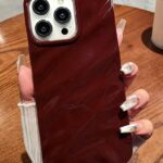 Device Love iPhone Luxury Wave Cover Cherry Red
