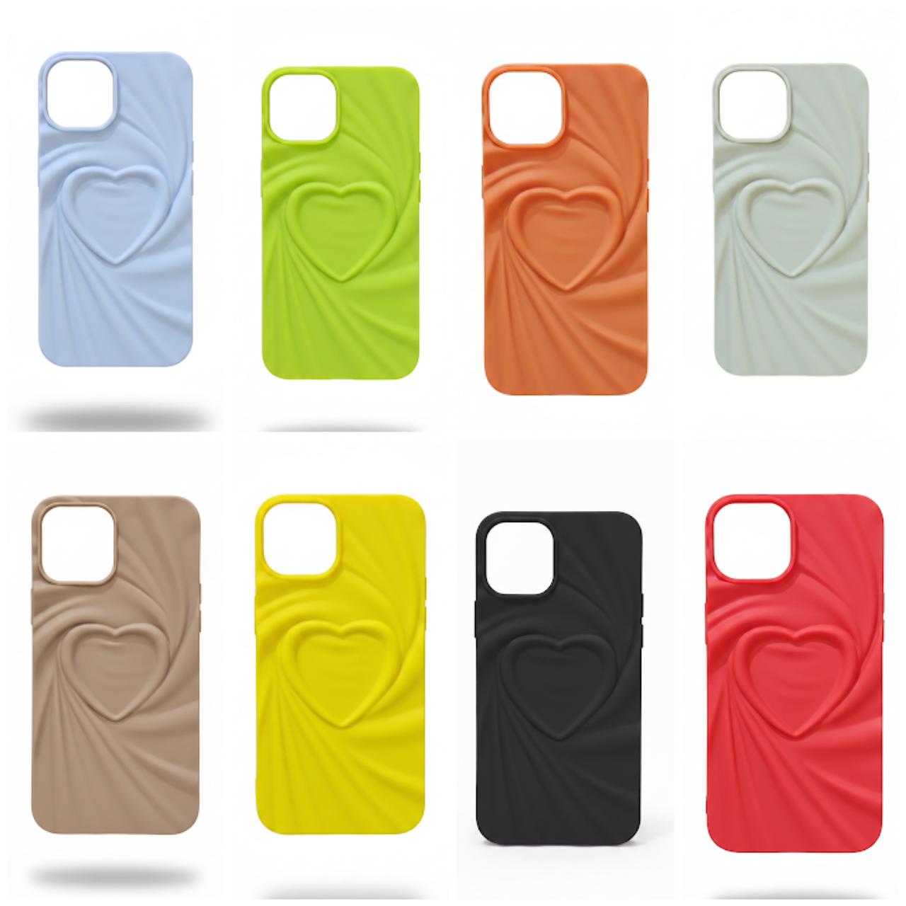 WhatsApp Image 2026-05-16 at 3.55.10 PM Device Love iphone 13 / iphone 14 3D Heart Embossed Soft Silicone Case - Image 1