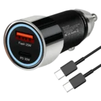 Device Love Yarr 55W QC+PD Rapid Plus Fast Car Charger With 65W Type C To Type C Cable ( Black )